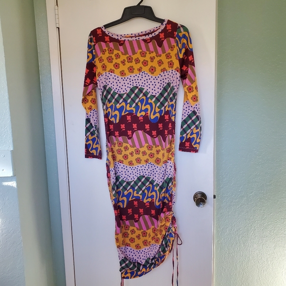 Latino Heritage Month Folkart Print Maxi Dress by Target Size Medium - Picture 3 of 7